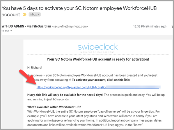 employee invite email